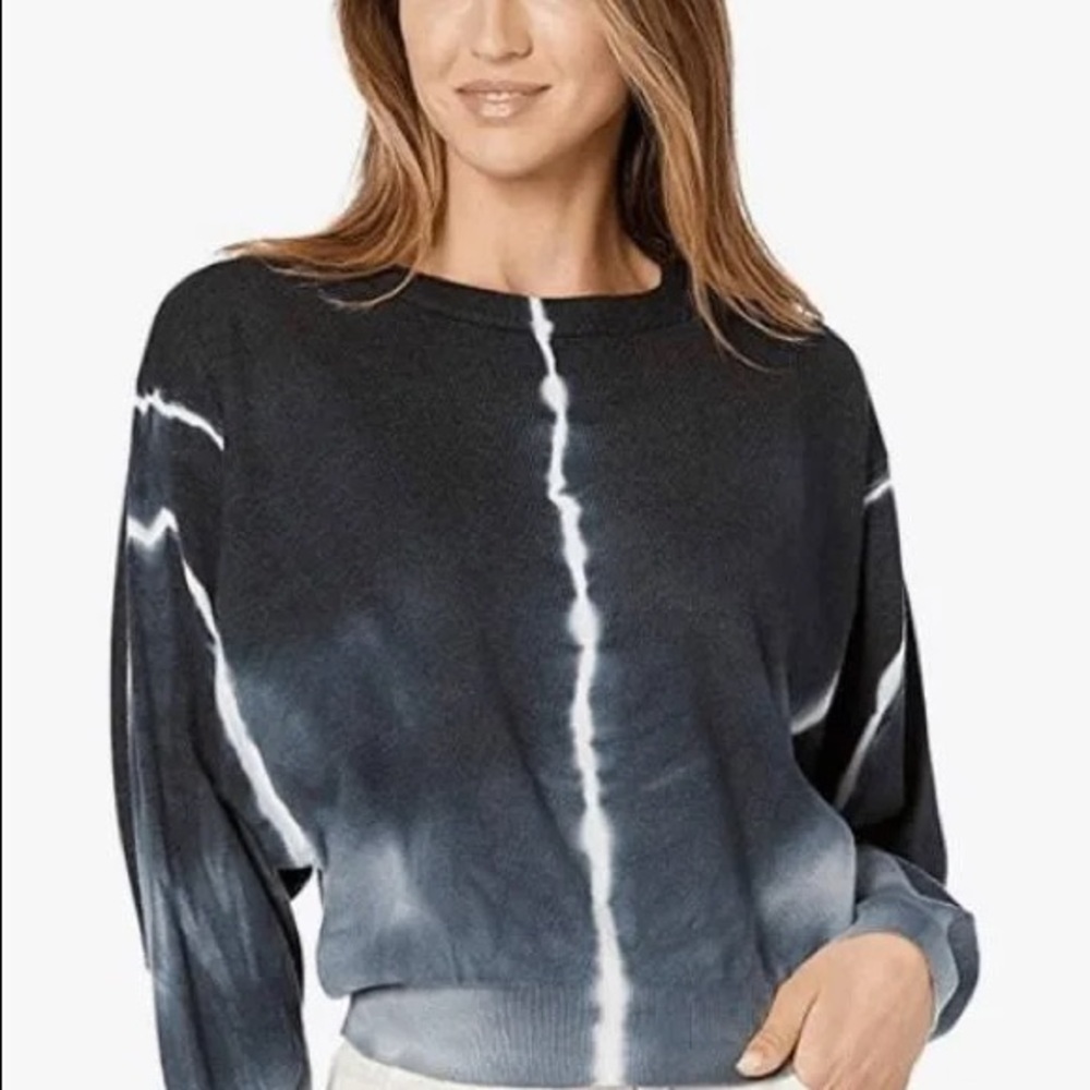 ELAN Tie Dye Dolman Sleeve Sweater Top One Size